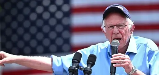 Sen. Bernie Sanders (I-Vt.) speaks at a rally on June 22, 2024 in New York City. (Photo: Steven Ferdman/GC Images)