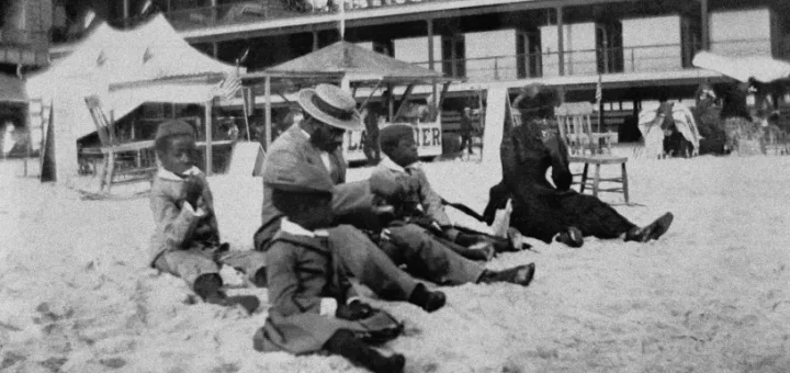 An African-American family on Coney Island in the mid-19th century -- an image that reflect's Brooklyn's rich and little-known African-American history.