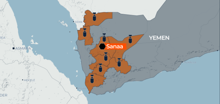 Mapping US attacks on Yemen’s Houthis