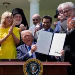 President Donald Trump signed an executive order Thursday directing the Corporation for Public Broadcasting to end federal funding for America’s two biggest public broadcasters, which have faced a series of attacks from the White House and Republican lawmakers accusing them of biased reporting. The order instructs the CPB’s board to terminate direct funding for National Public Radio and the Public Broadcasting Service to the “maximum extent allowed by law and shall decline to provide future funding.” It also orders the board to take steps to “minimize or eliminate” indirect funding to NPR and PBS.