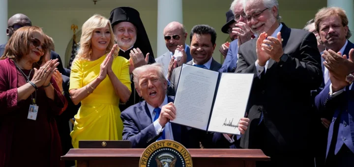 President Donald Trump signed an executive order Thursday directing the Corporation for Public Broadcasting to end federal funding for America’s two biggest public broadcasters, which have faced a series of attacks from the White House and Republican lawmakers accusing them of biased reporting. The order instructs the CPB’s board to terminate direct funding for National Public Radio and the Public Broadcasting Service to the “maximum extent allowed by law and shall decline to provide future funding.” It also orders the board to take steps to “minimize or eliminate” indirect funding to NPR and PBS.